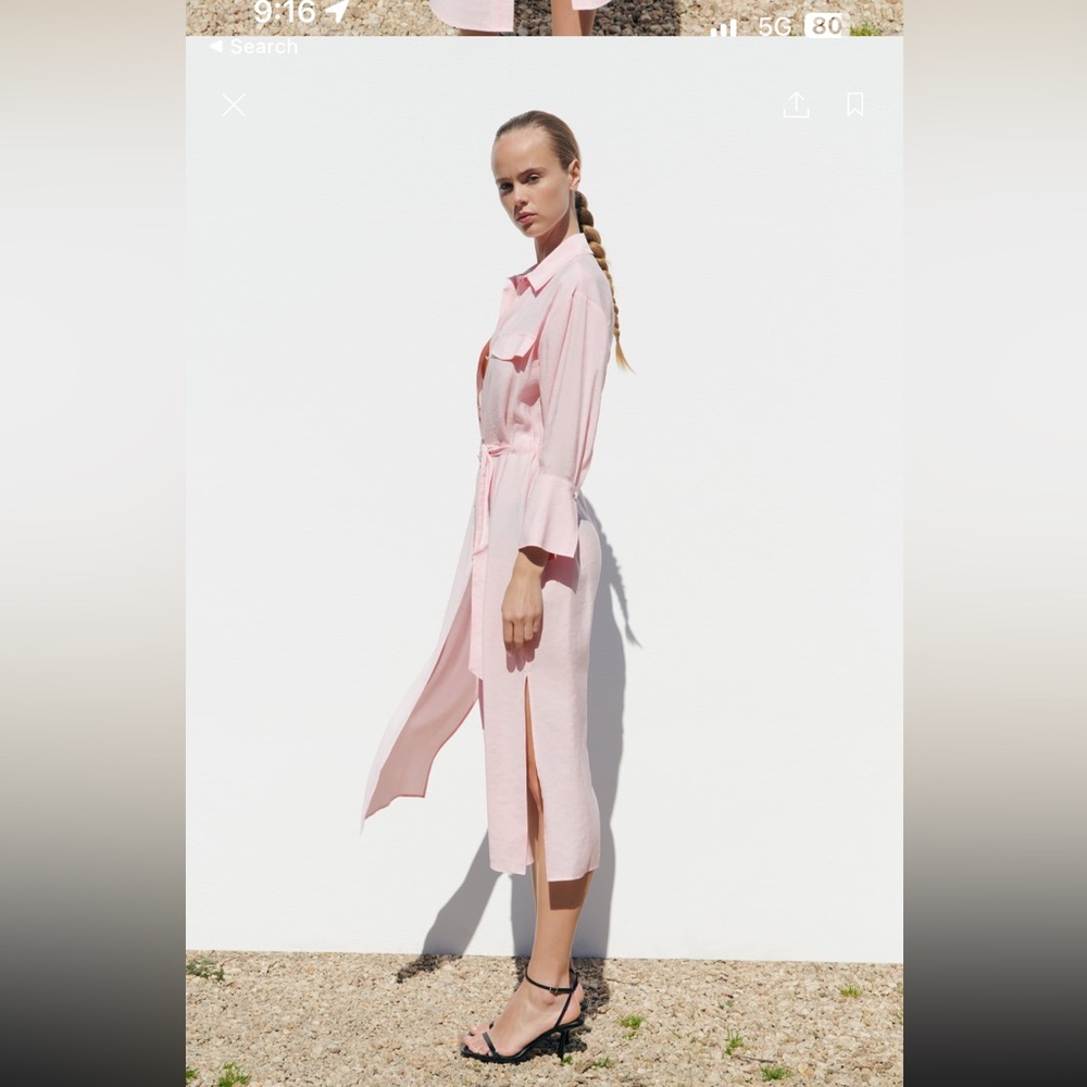 MIDI SHIRT DRESS - Picture 3 of 7